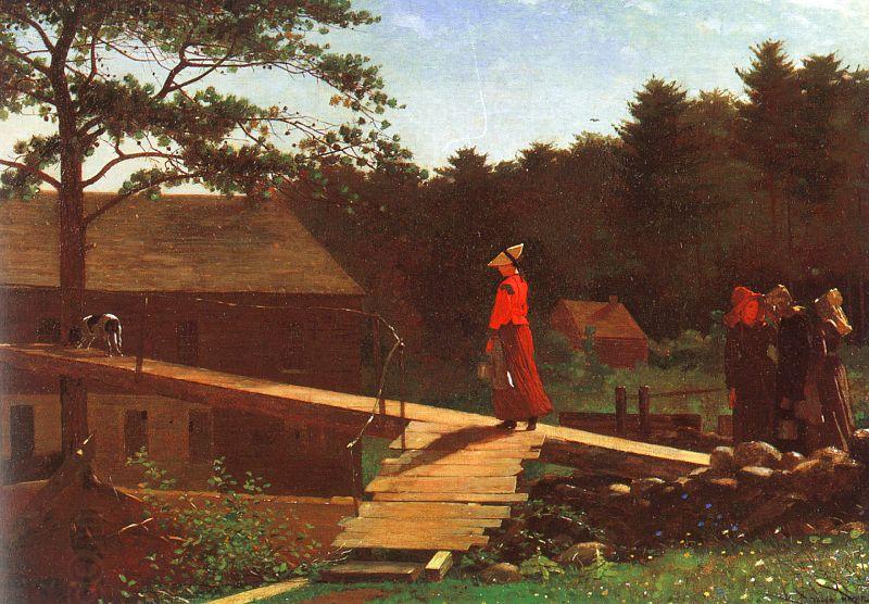 Winslow Homer The Morning Bell China oil painting art